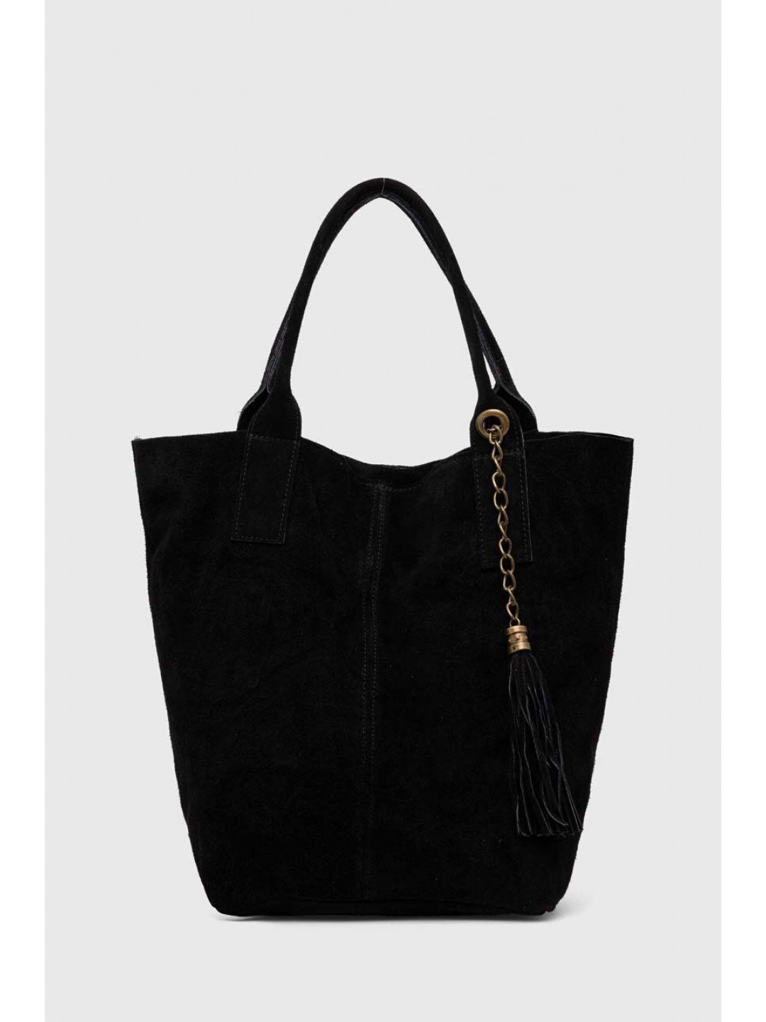 Semišová kabelka Answear LAB černá barva